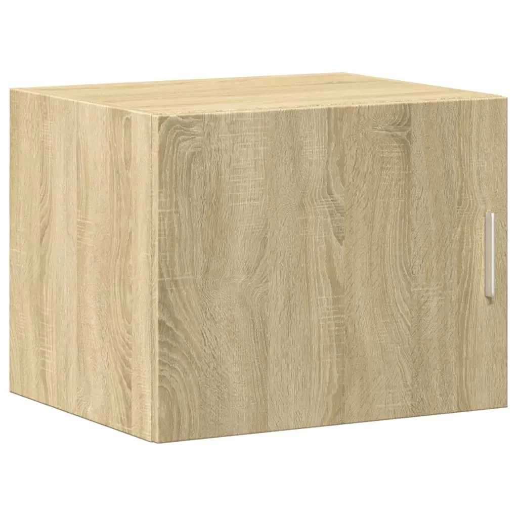 Wall Cabinet Brown Sonoma Oak Hanging Storage Floating Shelving Unit Home