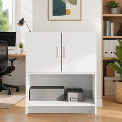 White Engineered Wood Wall Cabinet 70x42.5x40 cm