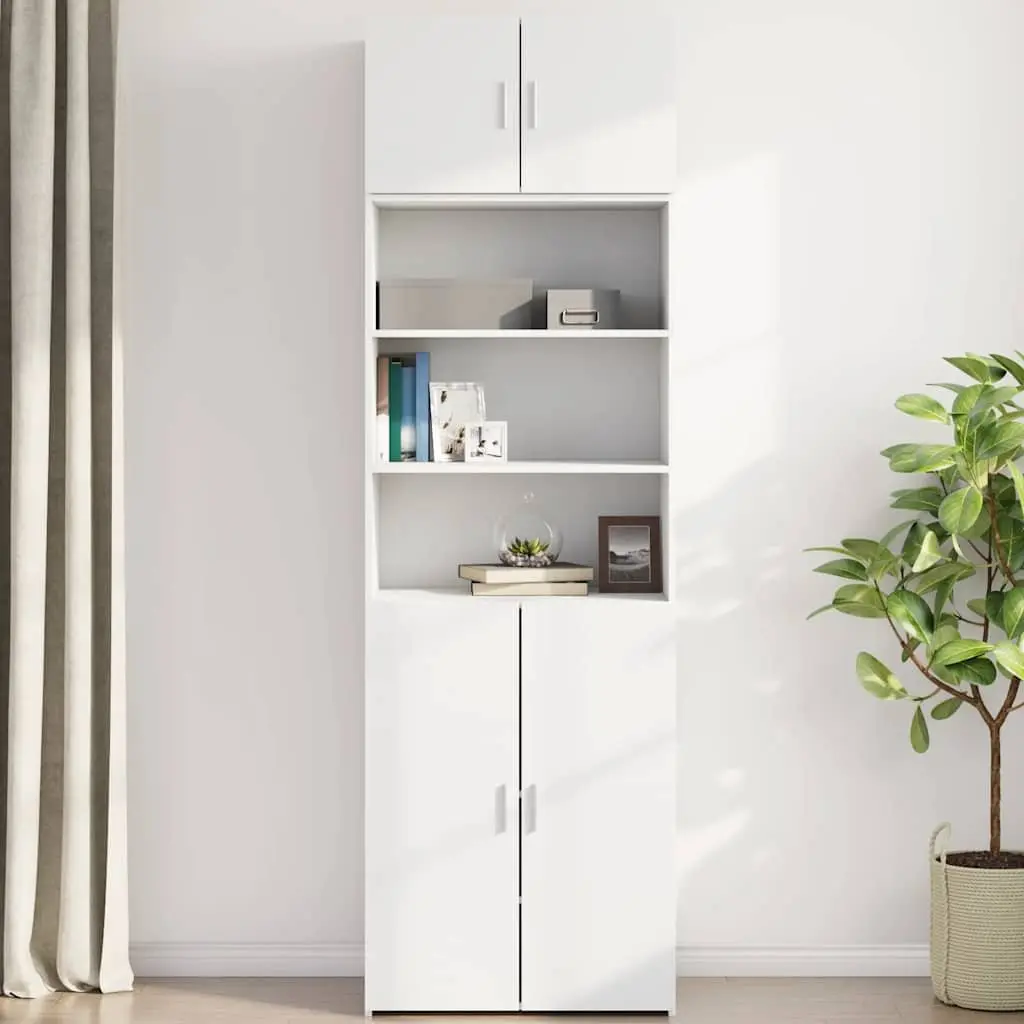 White Engineered Wood Wall Cabinet 70x42.5x40 cm