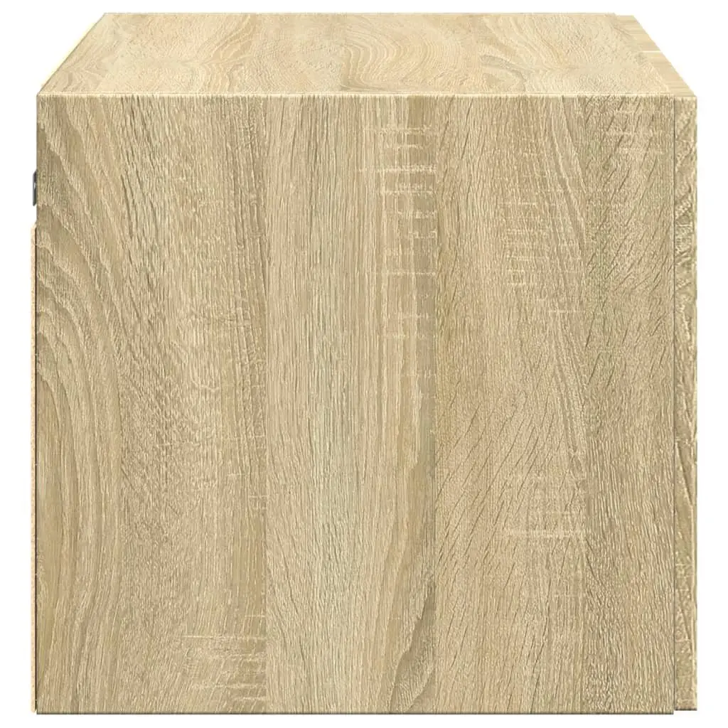 Sonoma Oak Brown Engineered Wood Wall Cabinet