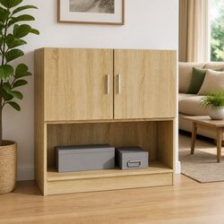 Sonoma Oak Wall Cabinet 80x42.5x40cm for Home Storage