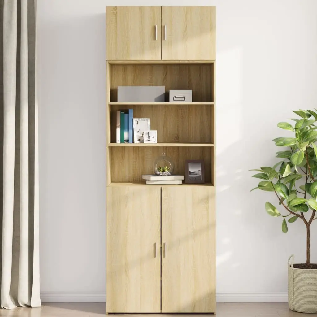 Wall Cabinet Sonoma Oak 80x42.5x40cm Engineered Wood Brown