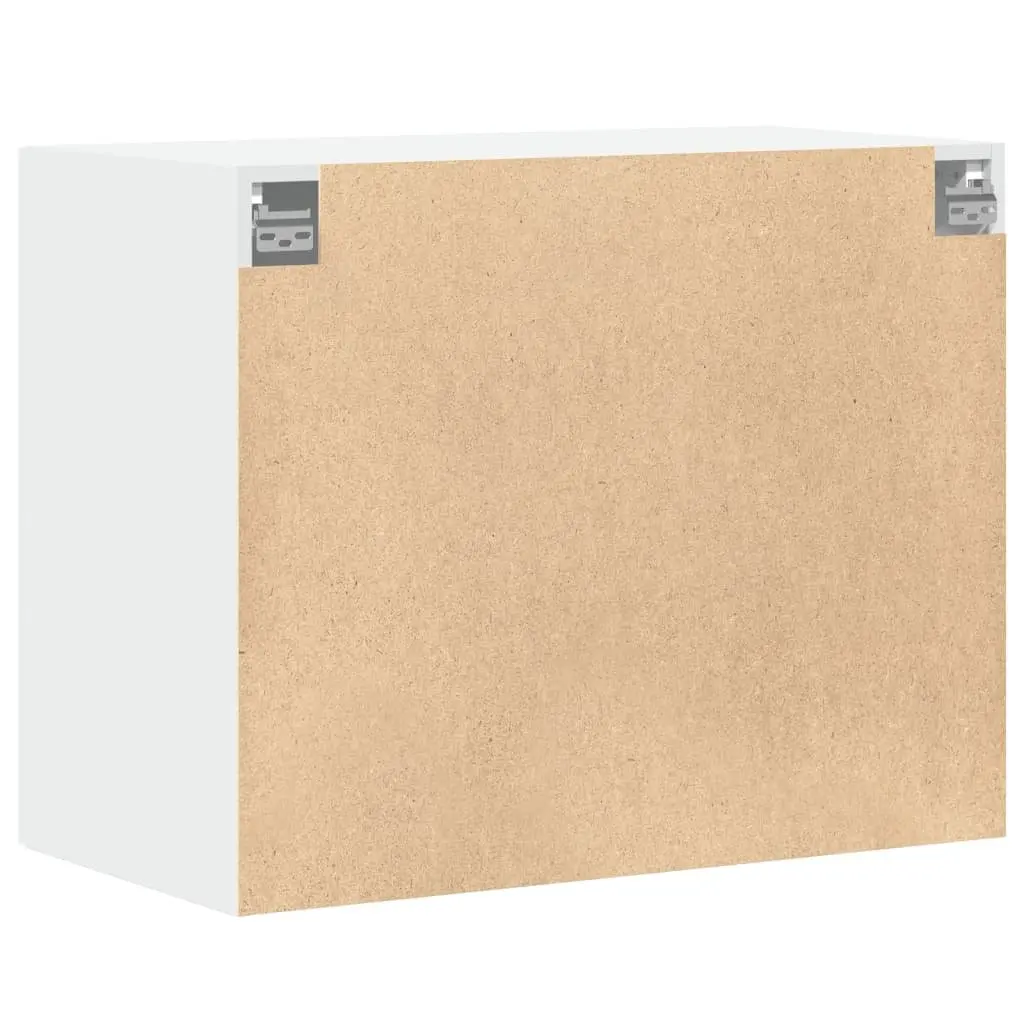Wall Cabinet White Storage Furniture Engineered Wood Hanging Mounted Organizer