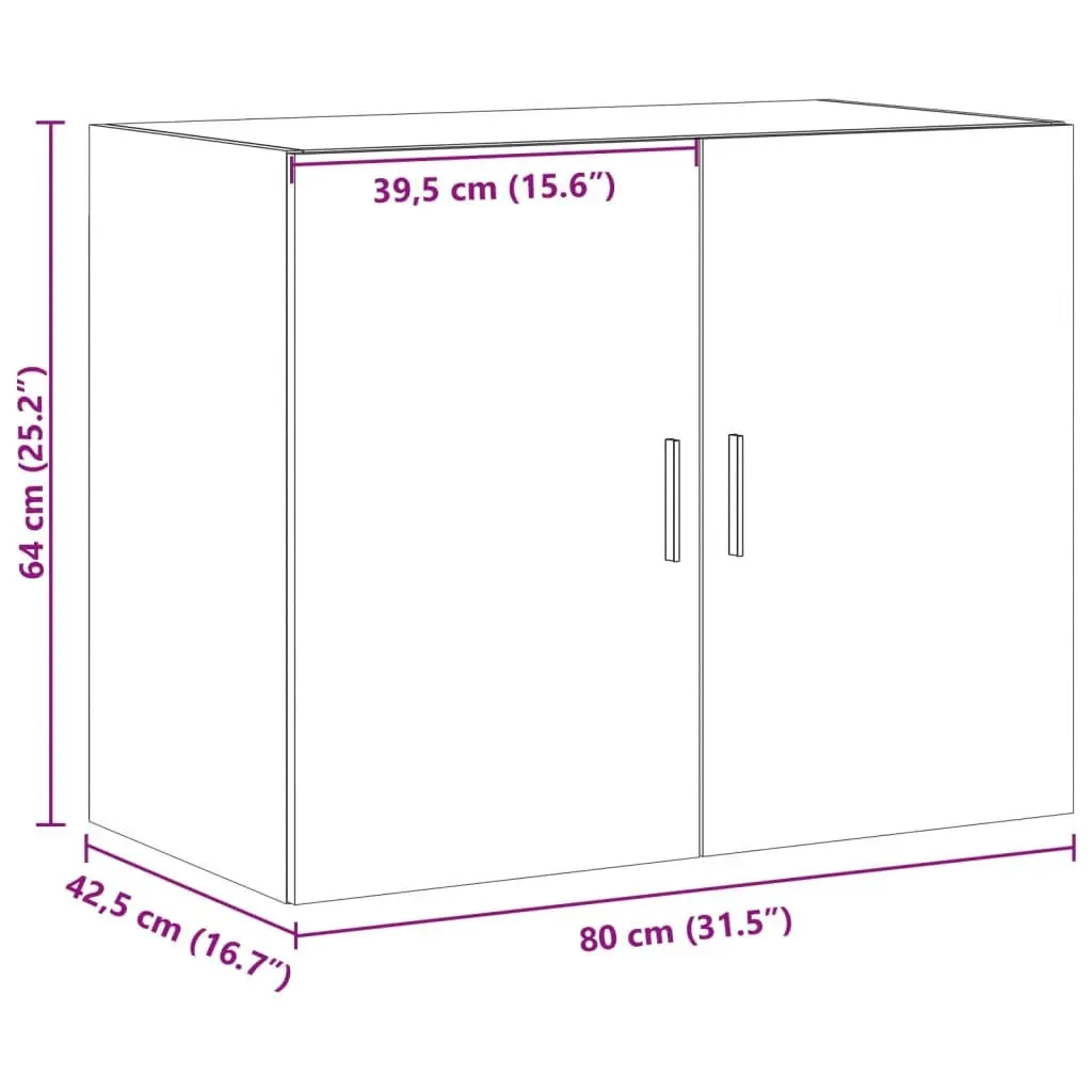 Brown Engineered Wood Wall Cabinet for Organized Living