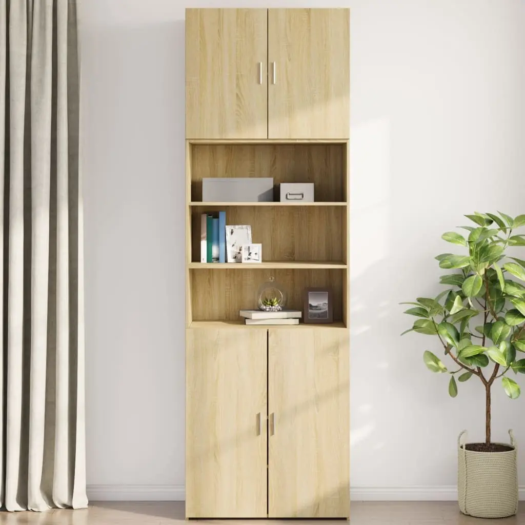 Brown Engineered Wood Wall Cabinet for Organized Living