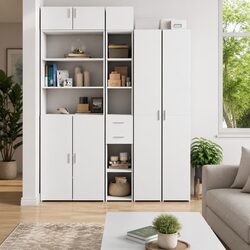 White Modern Highboard Storage Cabinet for Your Home