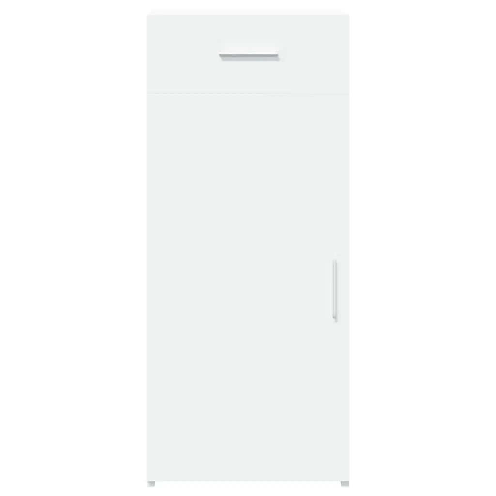 White Sideboard Storage Cabinet 40 x 42.5 x 93 cm Engineered Wood
