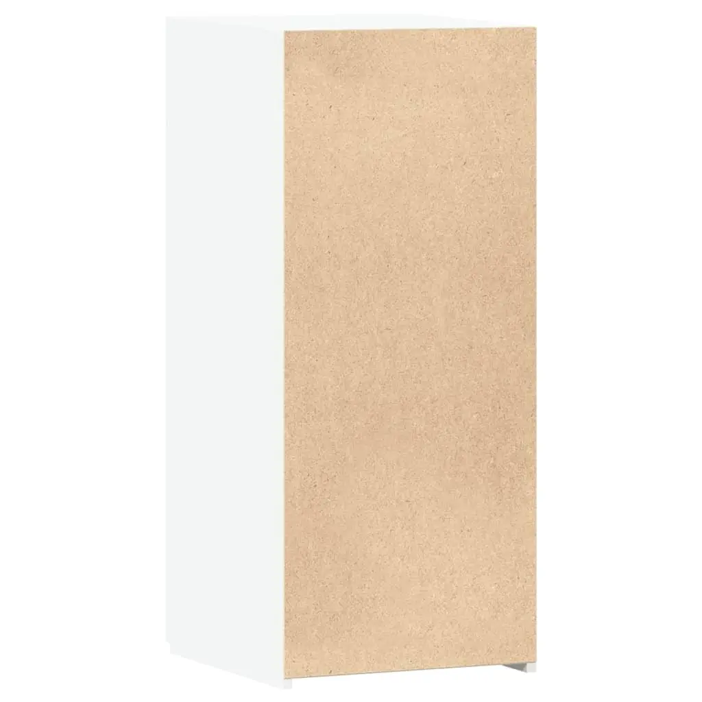 White Sideboard Storage Cabinet 40 x 42.5 x 93 cm Engineered Wood