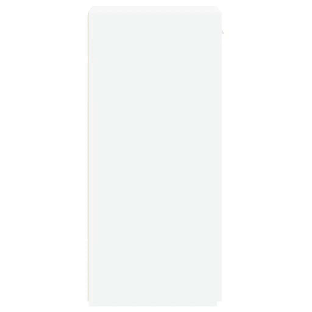 White Sideboard Storage Cabinet 40 x 42.5 x 93 cm Engineered Wood