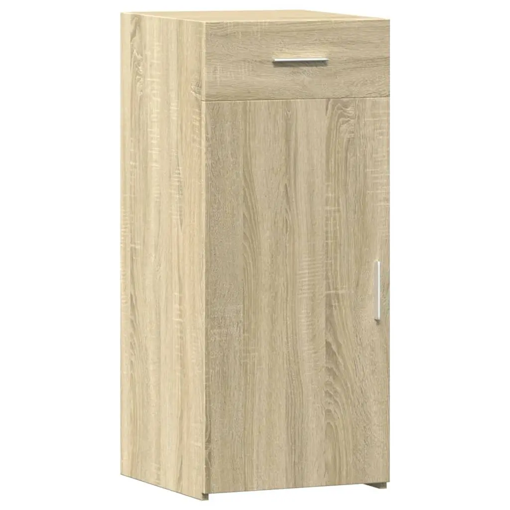 Sideboard Brown Engineered Wood Cabinet Storage Drawer Door Cupboard Furniture