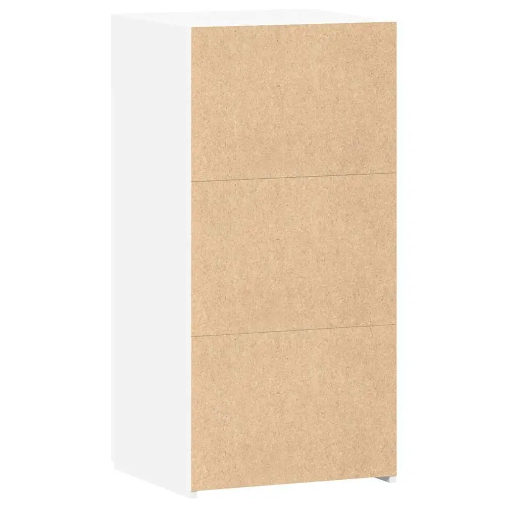 Engineered Wood Sideboard Storage Cabinet White with Drawer and Door 45 x 42.5 x 93 cm