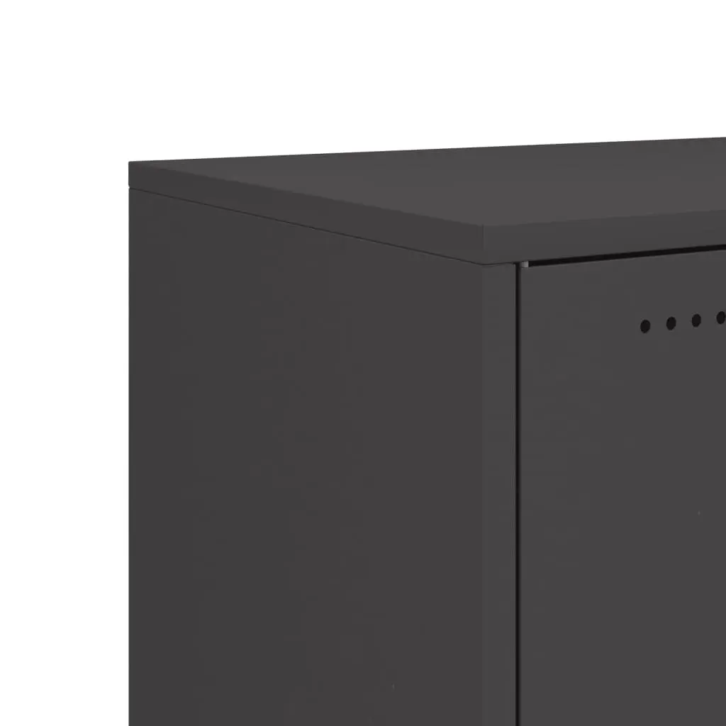 Black Sideboard with Wheels for Easy Storage