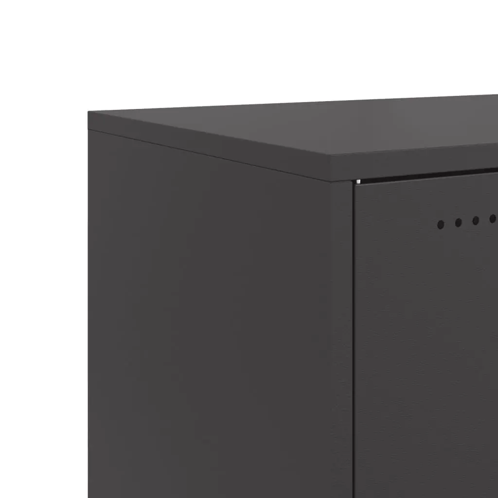 Black Sideboard Storage Cabinet 100.5x39x72 cm