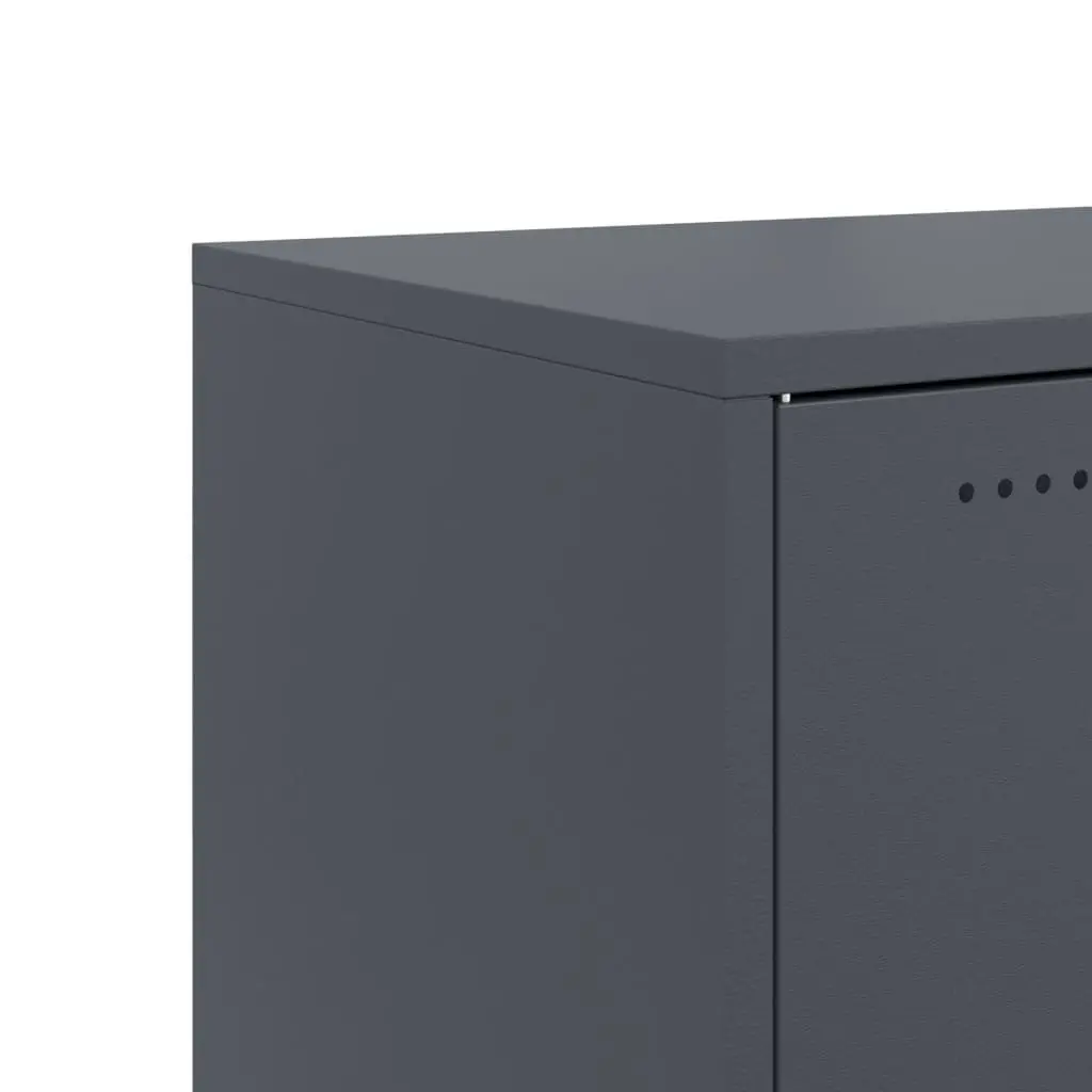 Anthracite Sideboard Storage Cabinet on Wheels