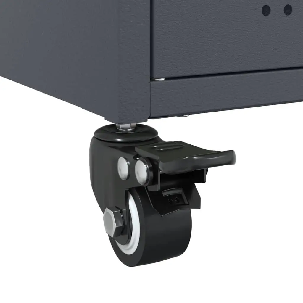 Anthracite Sideboard Storage Cabinet on Wheels