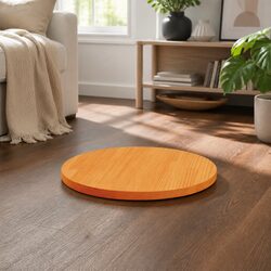 Solid Pine Wood Round Dining Table Top in Brown