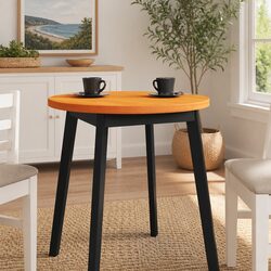 Brown Round Wooden Table Top Ø60cm for Cozy Spaces