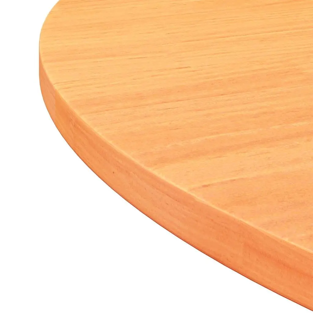 Brown Solid Pine Wood Round Table Top Ø80cm