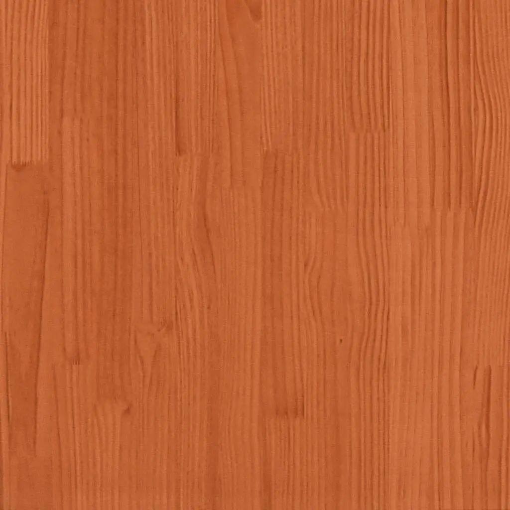 Brown Solid Pine Wood Round Table Top Ø80cm