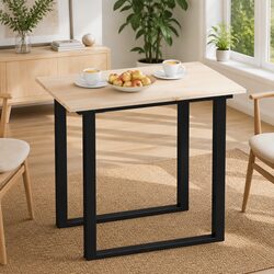 Solid Pine Wood Dining Table Top 80x50cm Brown