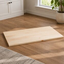 Solid Pine Wood Dining Table Top 80x50cm Brown