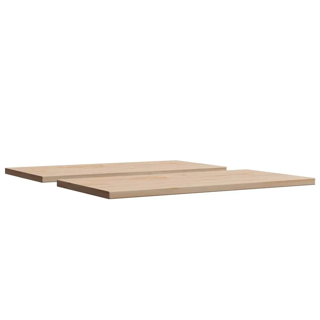 Rectangular Wooden Table Top Rustic 80x40cm Solid Pine Wood