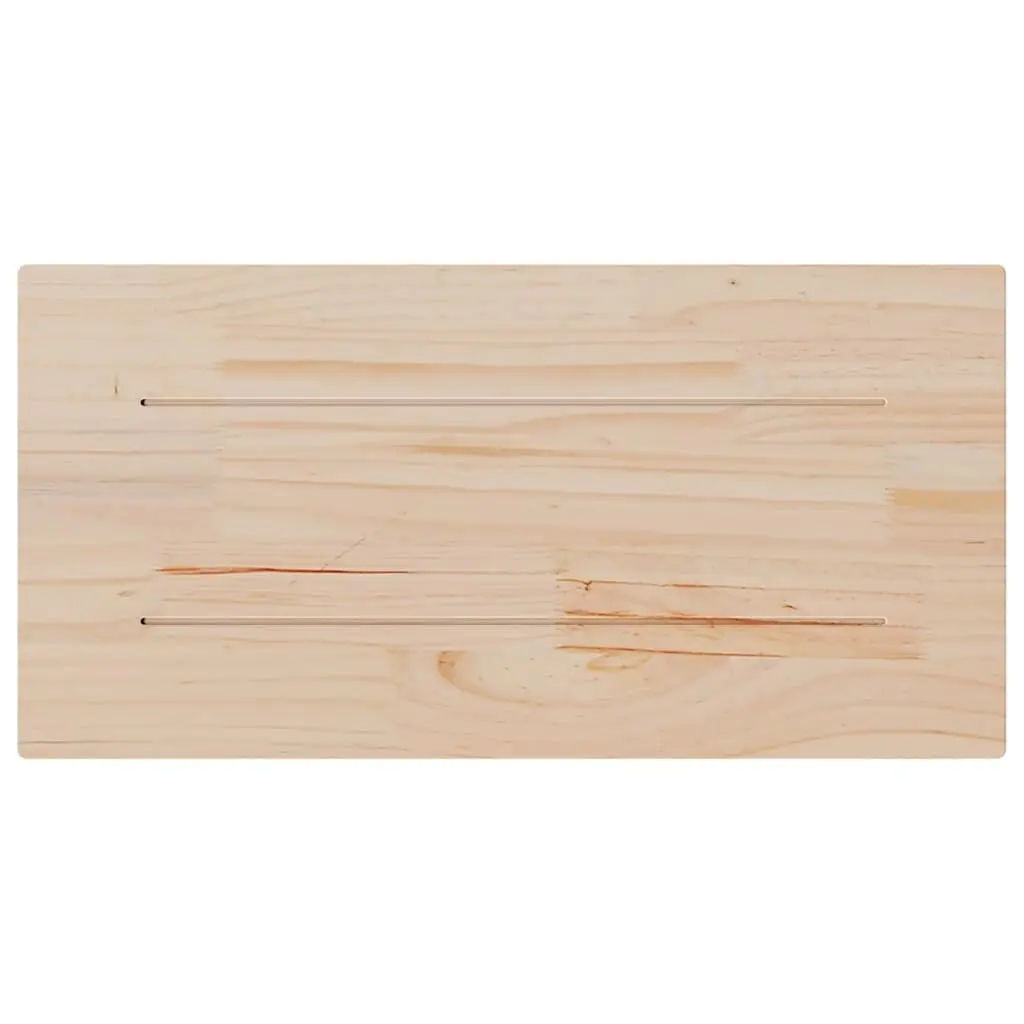 Rectangular Wooden Table Top Rustic 80x40cm Solid Pine Wood