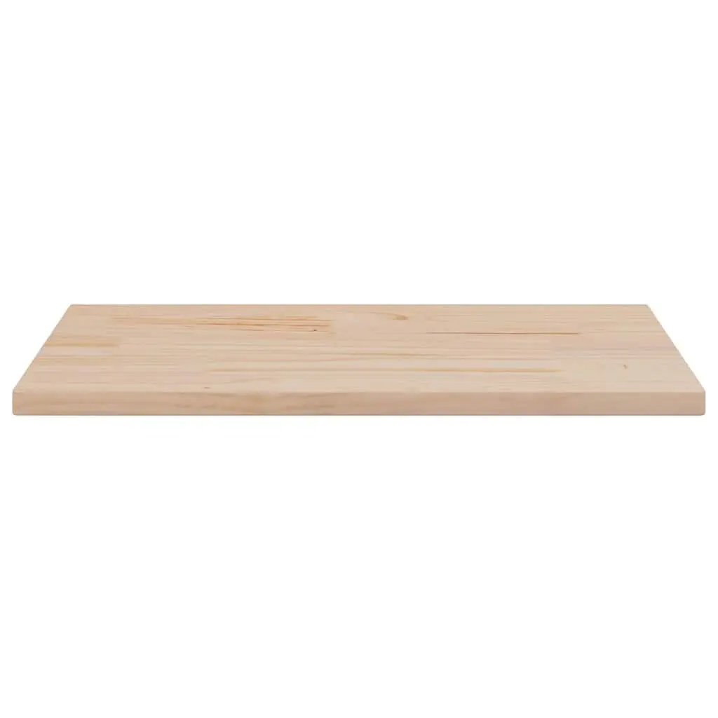 Rectangular Solid Wood Pine Table Top Brown Rustic 90x45x1.7cm