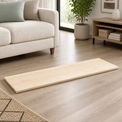 Solid Pine Wood Rectangular Table Top 110x40cm Rustic Brown