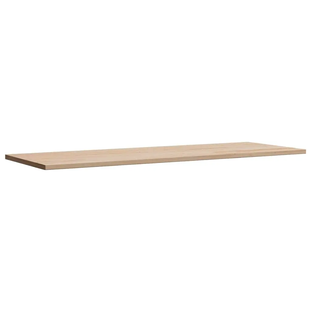 Rectangular Solid Pine Wood Table Top 110x40cm Rustic Brown