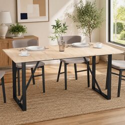 Set of 3 Rectangular Pine Wood Table Tops 80x53cm