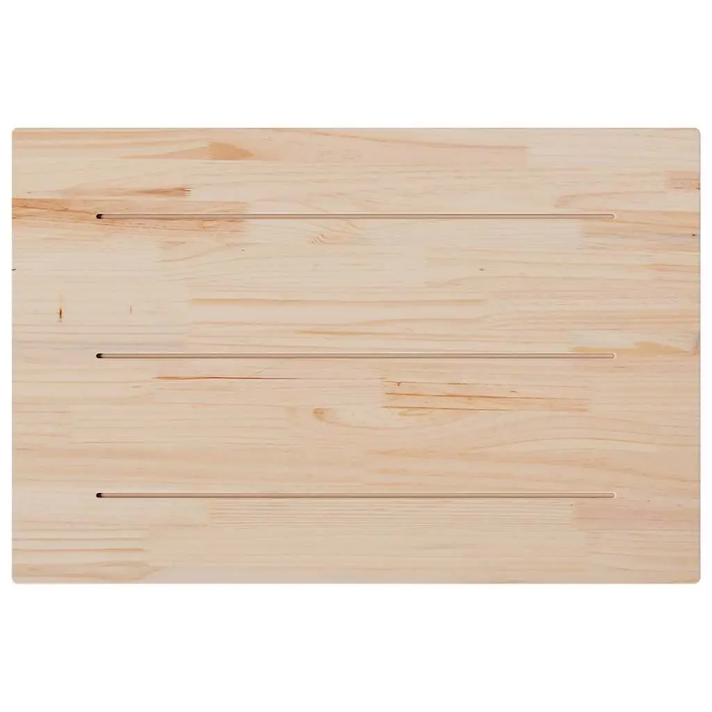 Rectangular Pine Wood Table Tops 80x53cm Replacement Set of 3