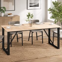 Rustic Brown Solid Pine Wooden Table Tops 4 pcs 90x45 cm
