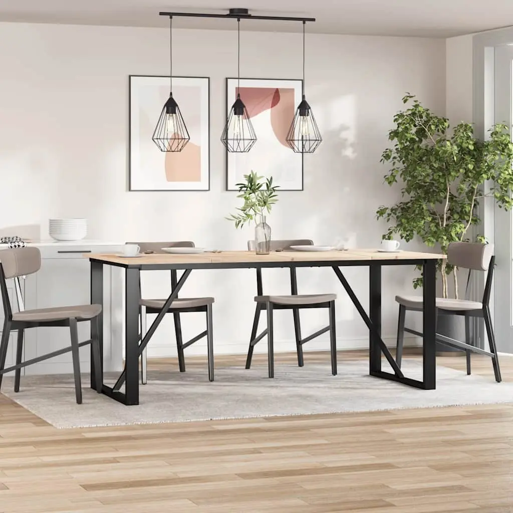 Rustic Brown Solid Pine Wooden Table Tops 4 pcs 90x45 cm