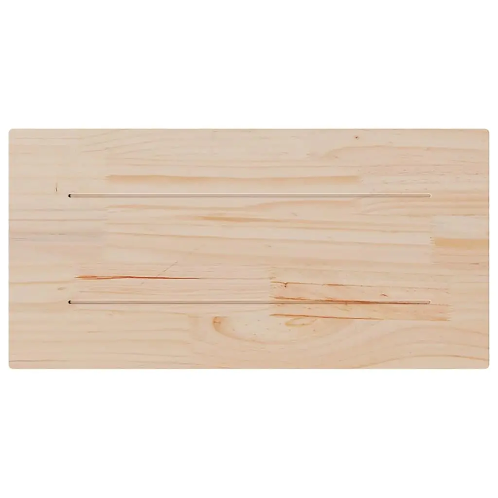 Rustic Brown Solid Pine Wooden Table Tops 4 pcs 90x45 cm