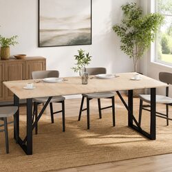 Rectangular Solid Pine Table Tops 100x50cm Brown 4 Piece Set