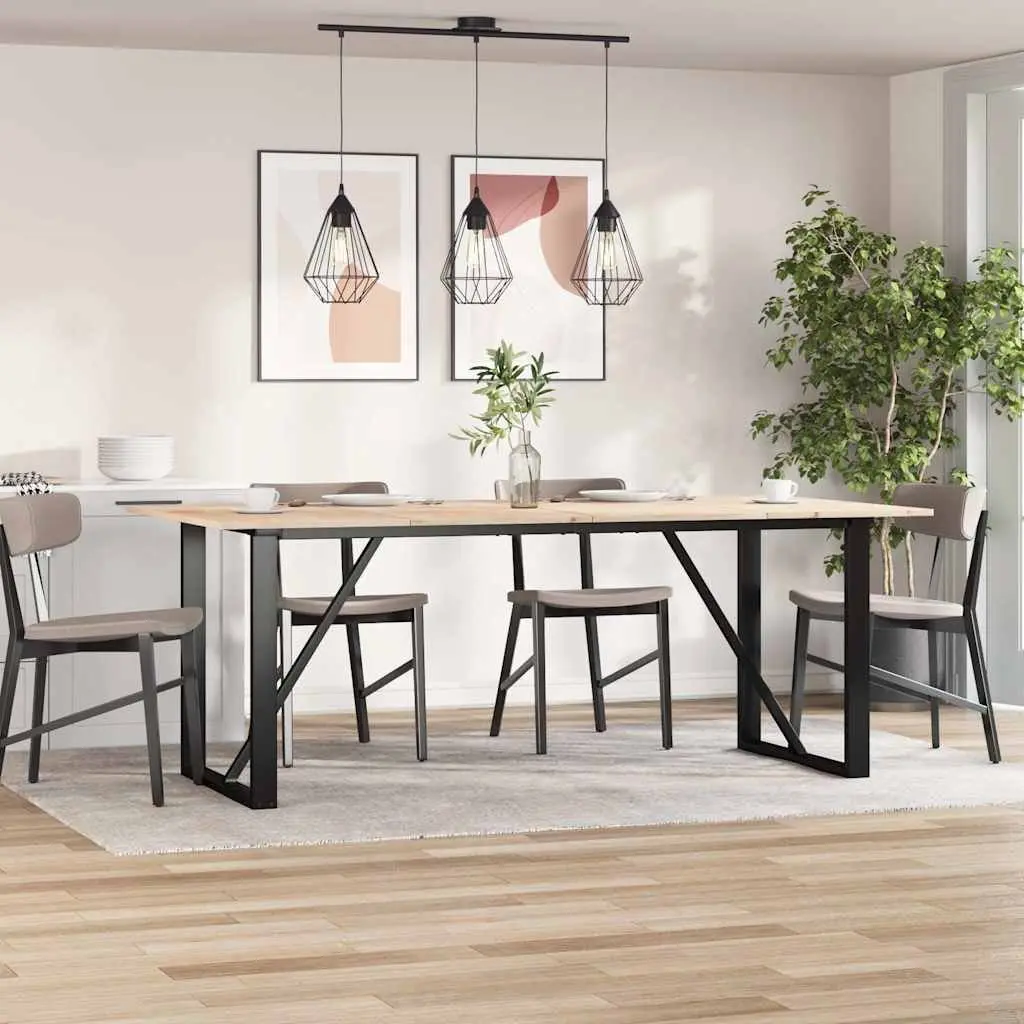 Rectangular Solid Pine Table Tops 100x50cm Brown 4 Piece Set