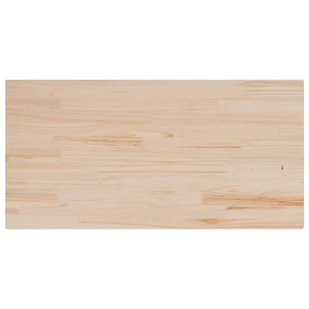 Rectangular Solid Pine Table Tops 100x50cm Brown 4 Piece Set