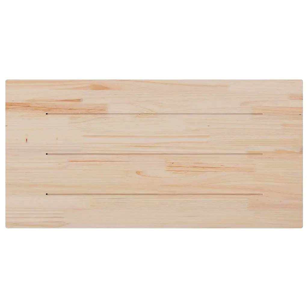Rectangular Solid Pine Table Tops 100x50cm Brown 4 Piece Set
