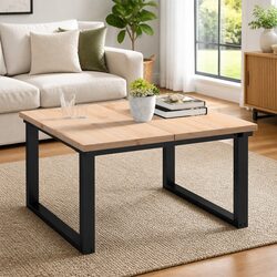 Brown Pine Solid Wood Tabletop 80x40cm for Dining