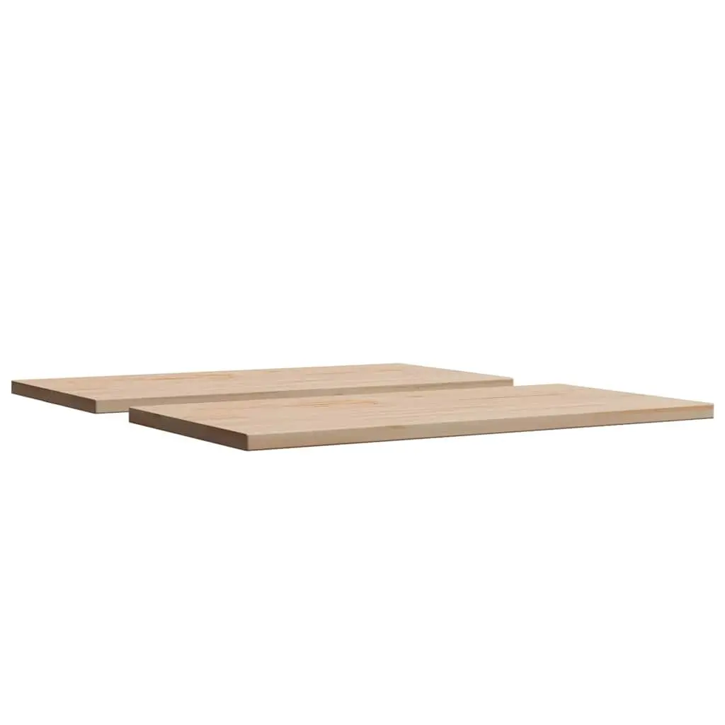 Solid Wood Table Top Rectangular 80x40cm Brown Pine