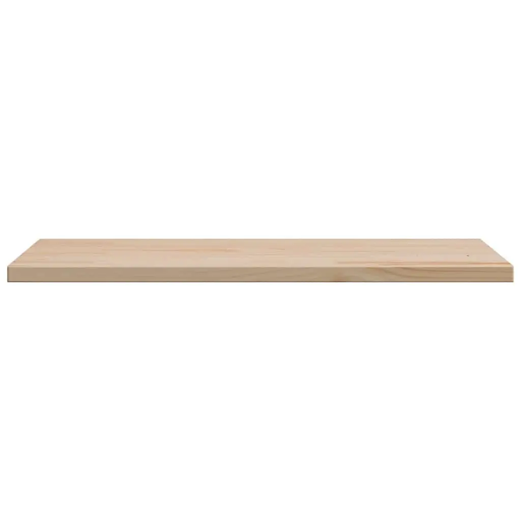 Wooden Table Top 80x47cm Rectangular Solid Pine Wood Brown Pack of 3