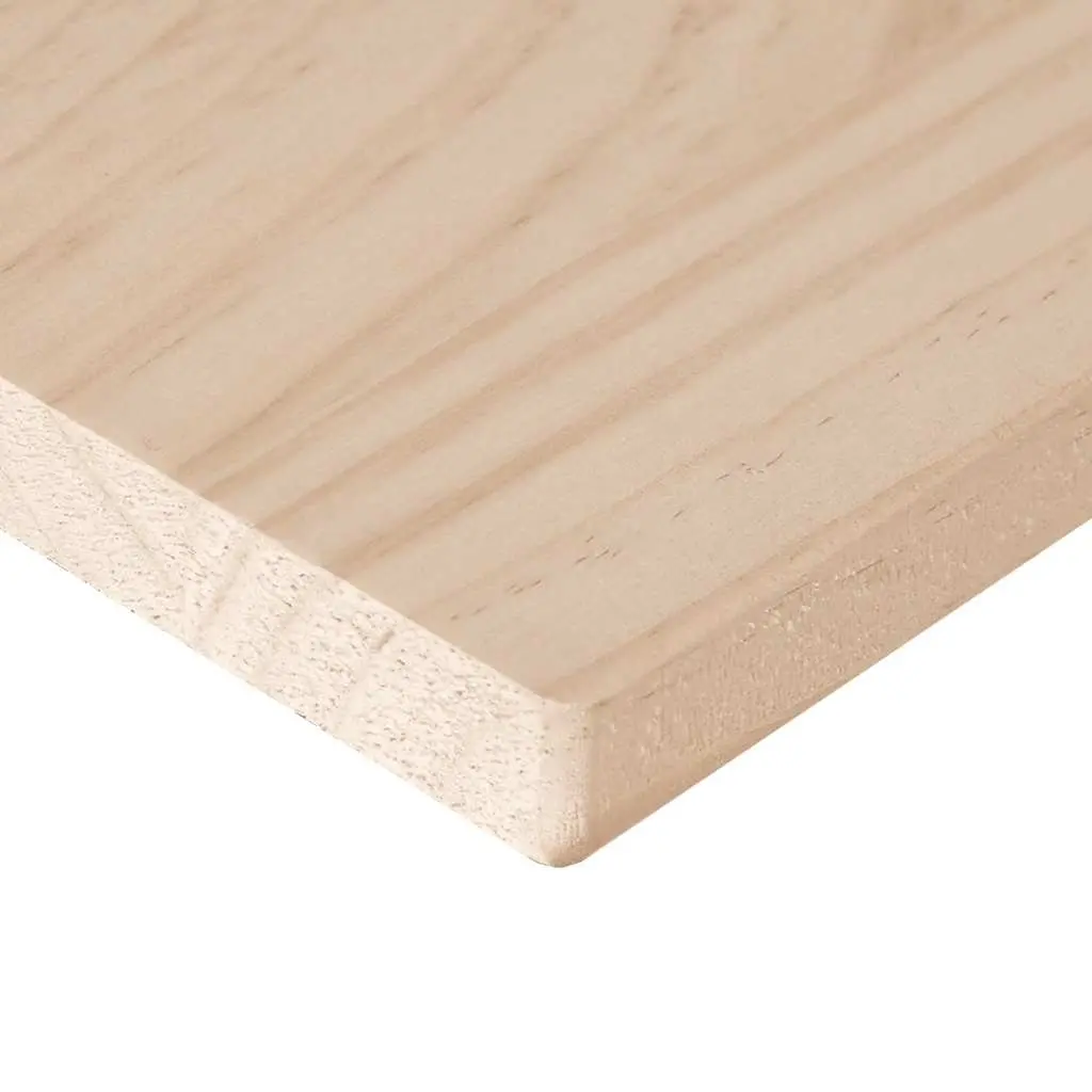 Wooden Table Top 80x47cm Rectangular Solid Pine Wood Brown Pack of 3