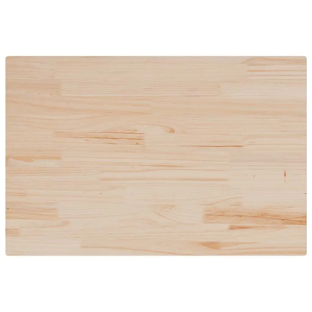 Rectangular Wooden Table Tops 80x53cm Solid Pine Wood Replacement Furniture Set