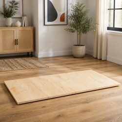 Set of 4 Rectangular Brown Solid Pine Table Tops 100x50cm