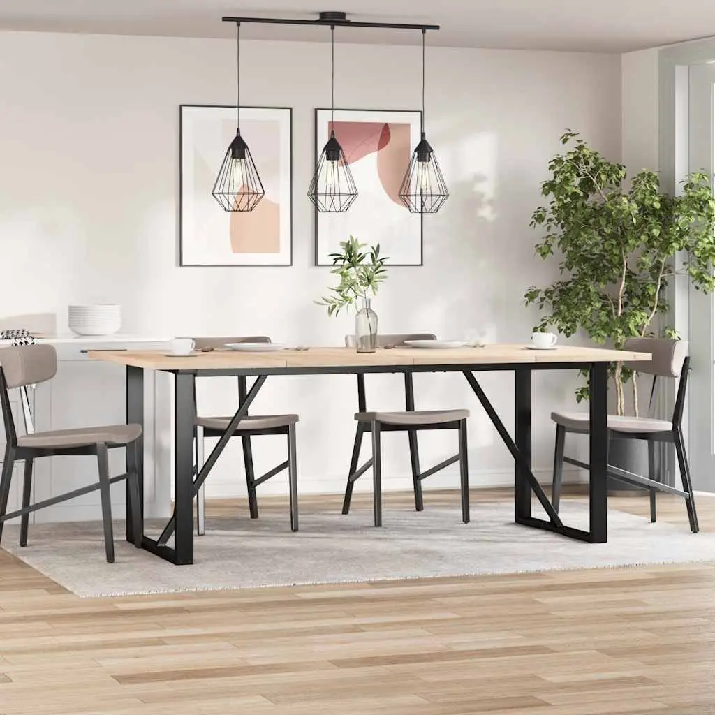 Set of 4 Rectangular Brown Solid Pine Table Tops 100x50cm