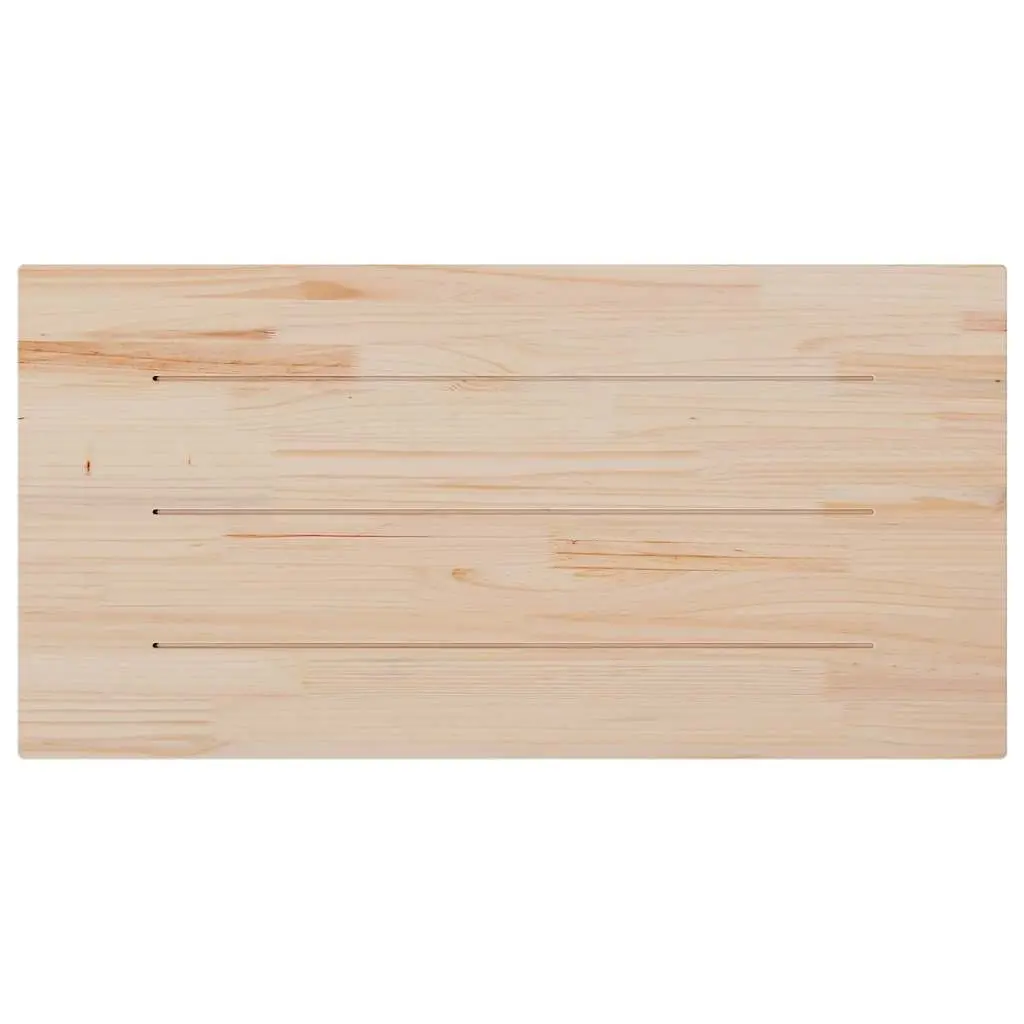 Set of 4 Rectangular Brown Solid Pine Table Tops 100x50cm