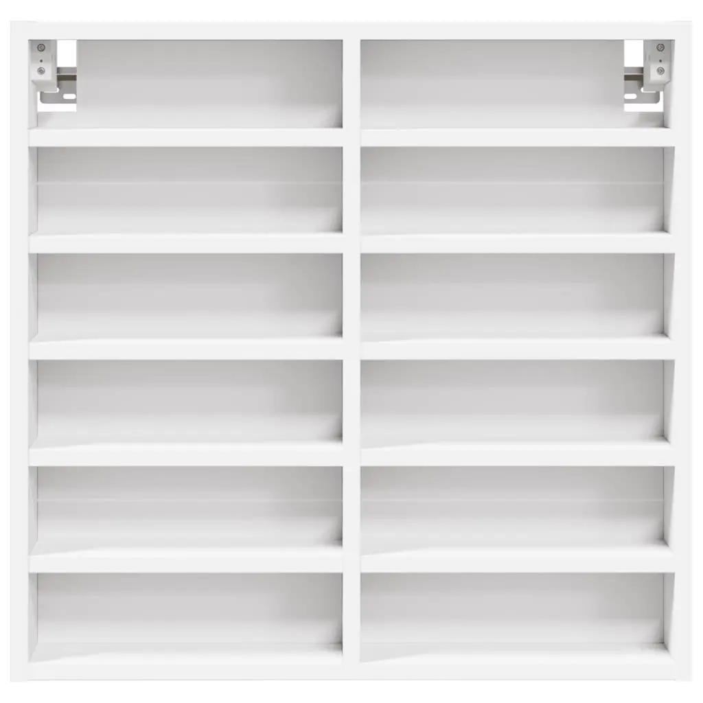 Floating Vitrine Cabinet White 60x8.5x58 cm Engineered Wood