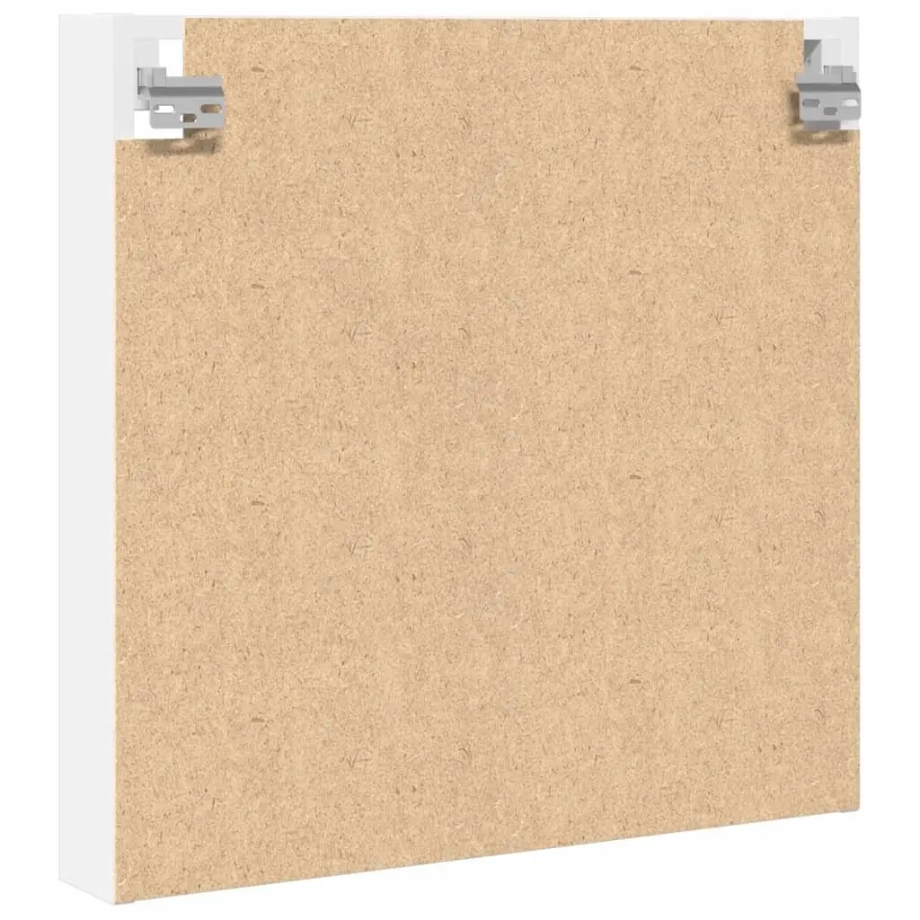 Floating Vitrine Cabinet White 60x8.5x58 cm Engineered Wood