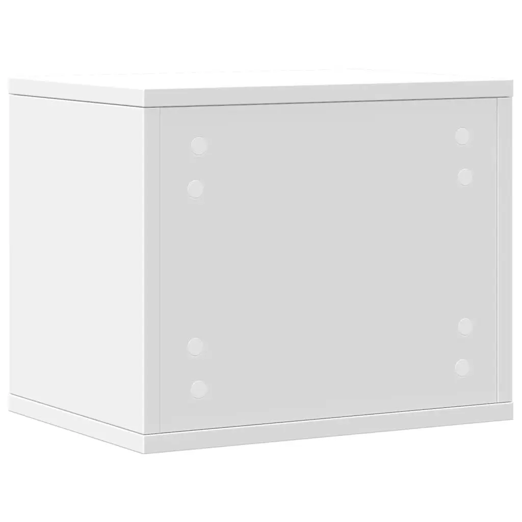 Desk Organiser White Engineered Wood 36 x 26 x 29.5 cm Office Storage Filing Accessories Container Compartments
